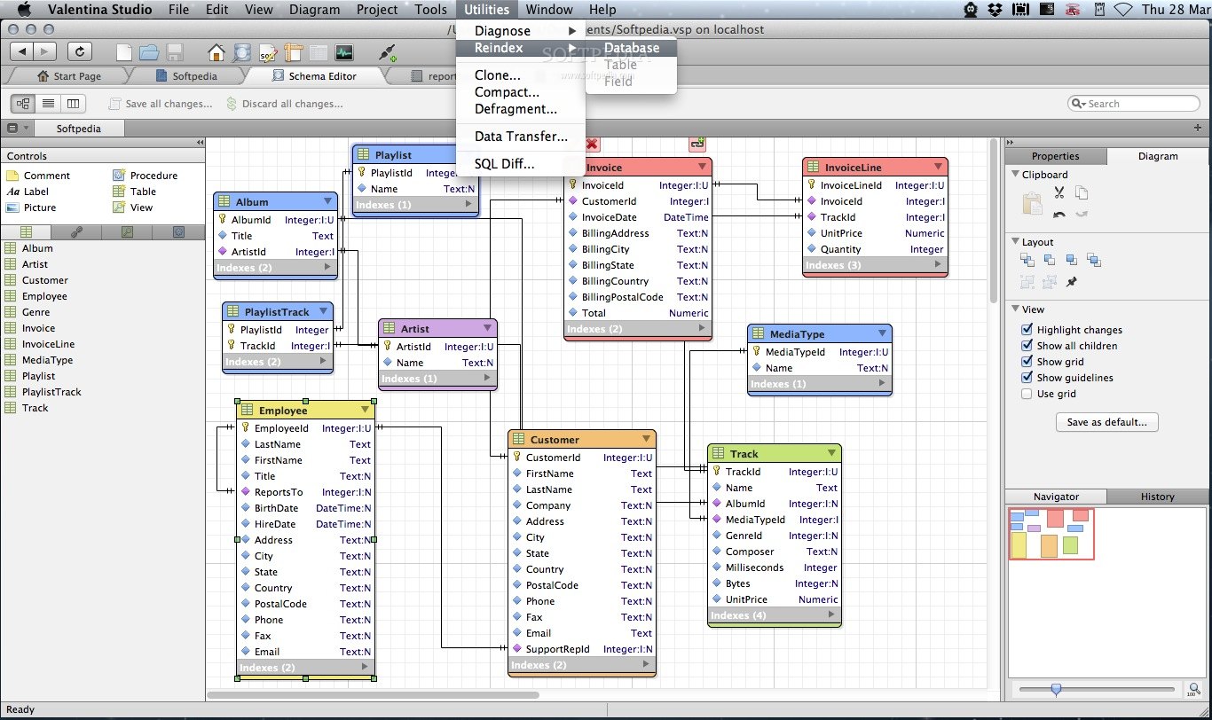 Data Modeling with Database Diagram Editor
