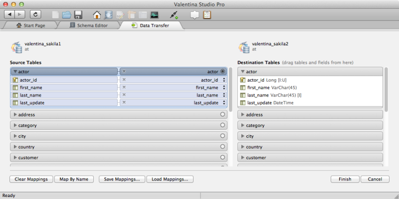 Data Transfer from Database A to Database B