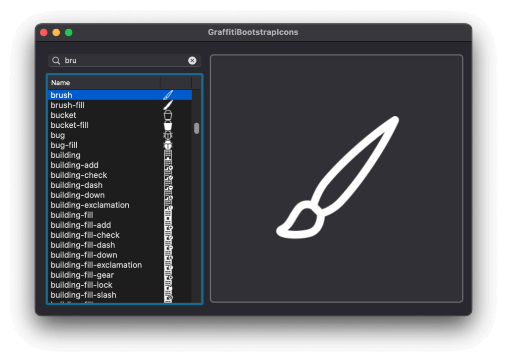 GraffitiLineicons provides an API for rendering Bootstrap icons to Xojo Picture objects at high resolution.