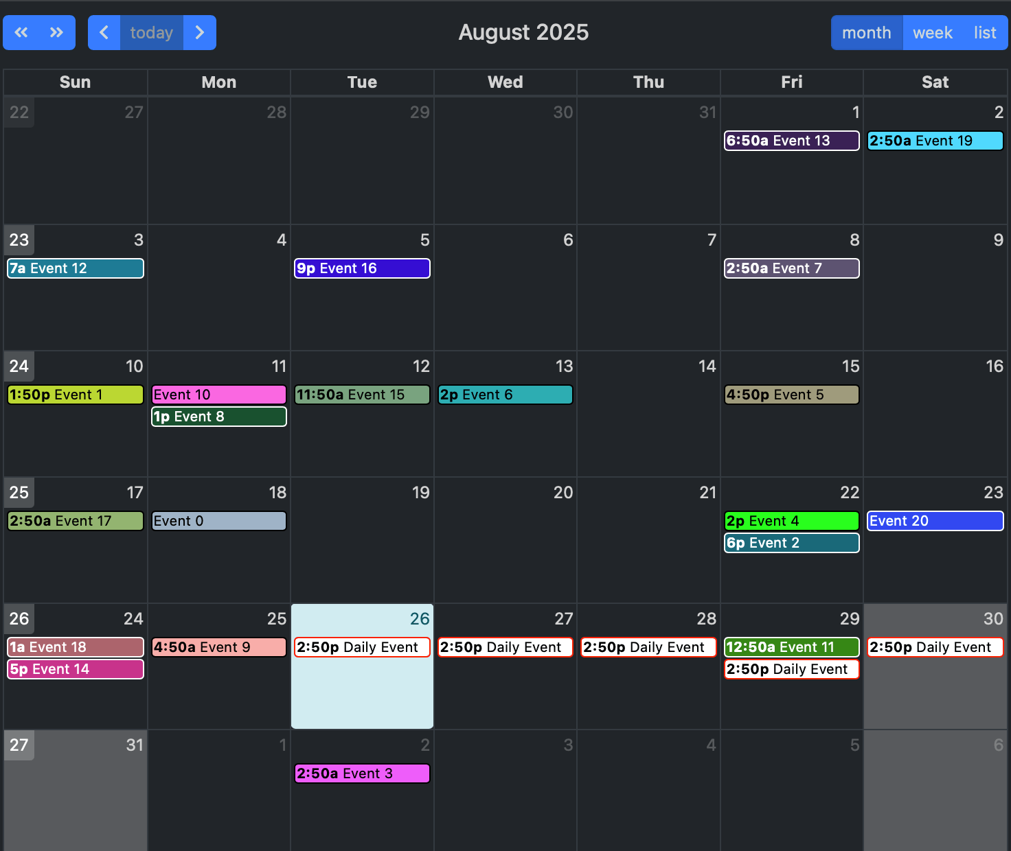 Desktop GraffitiCalendar View 1