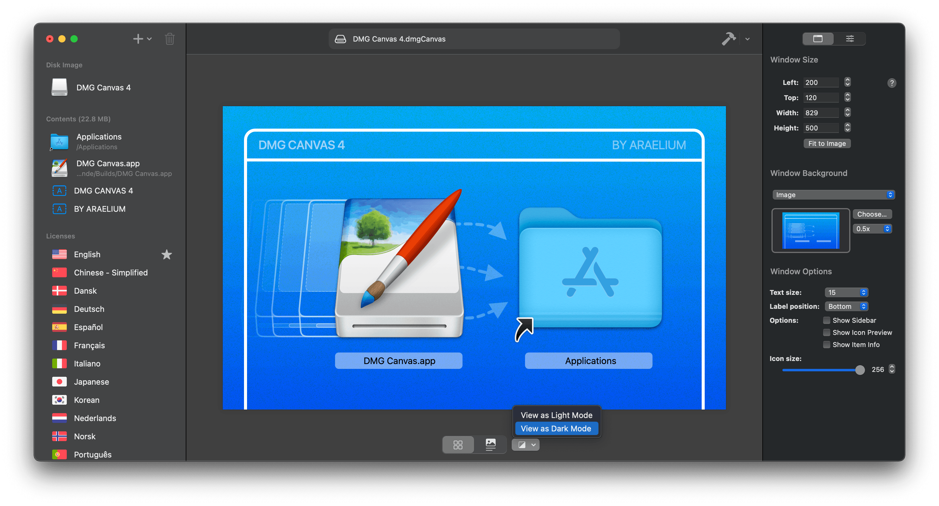 Preview in both Light and Dark Modes Preview in both Light and Dark Modes