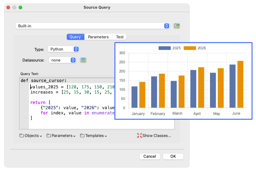 Use values generated by Python in Valentina Reports Use values generated by Python in Valentina Reports